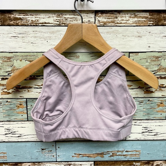 Women’s Nike Dri-Fit Sports Bra Light Blush Mauve Logo Size Small - Picture 4 of 4
